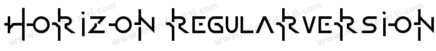 Horizon RegularVersion 003001字体转换